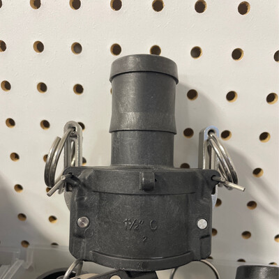 1 1/2 banjo female camlock x barb