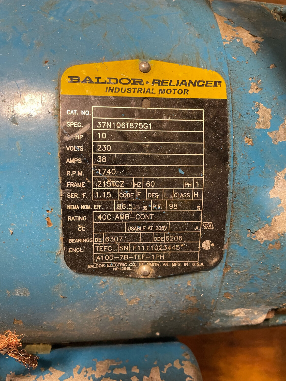 Used 10hp Kinney  Vacuum Pump + Reclaimer