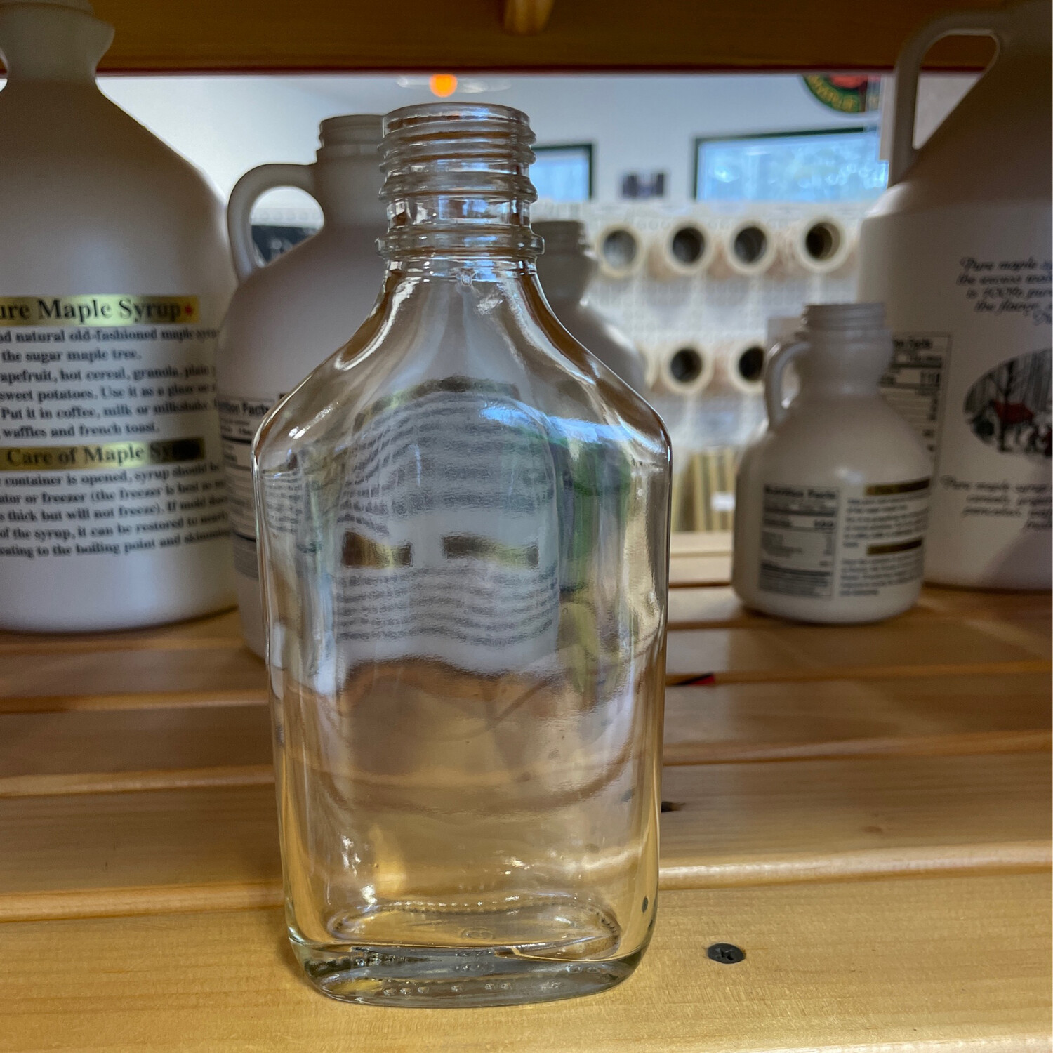200ml Flask Glass Bottle (12/cs)