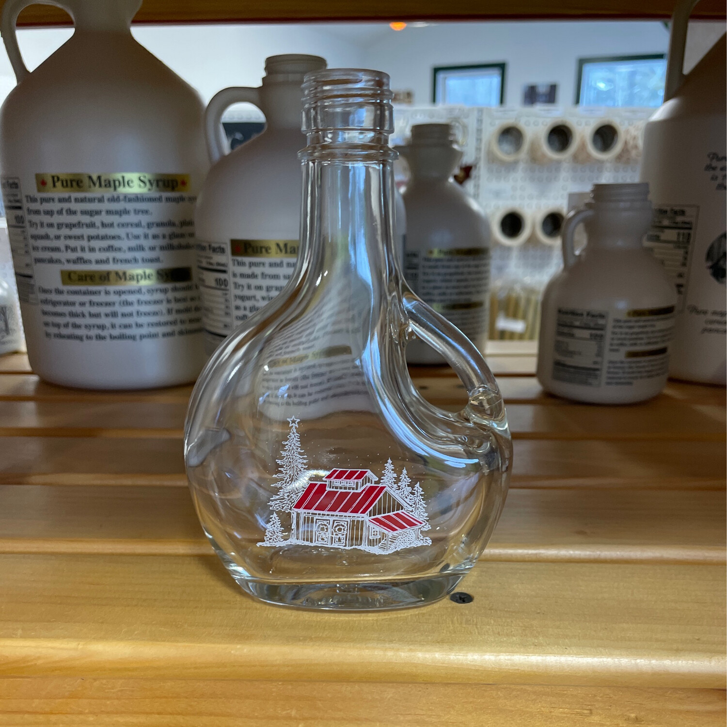 250 ml La Basqu Bottle w/Christmas sugar house (12/cs)