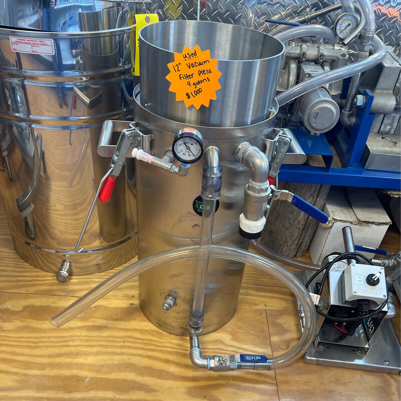 Used 12&quot; Vac Filter Press