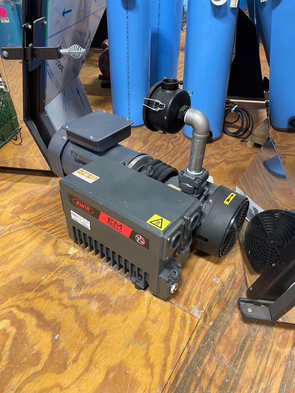 Kwik 5hp Electric Rotary Vane Vacuum Pump
