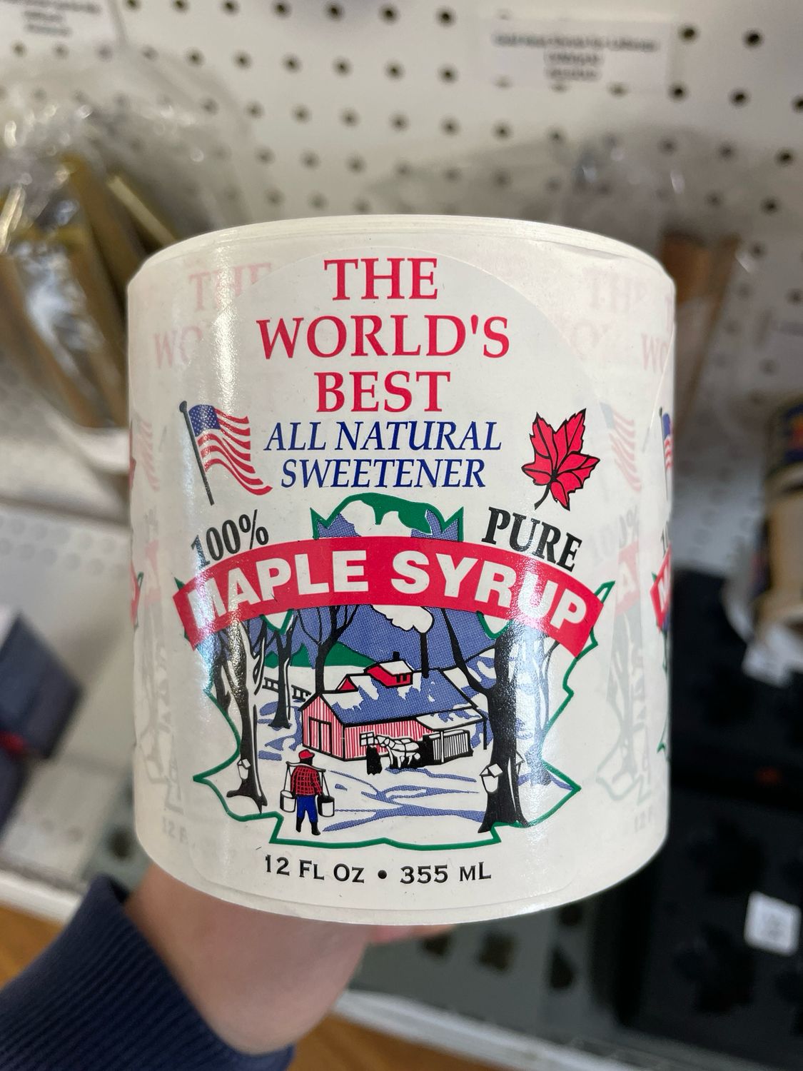 4 Color Label for 12 oz Glass (100/rl)