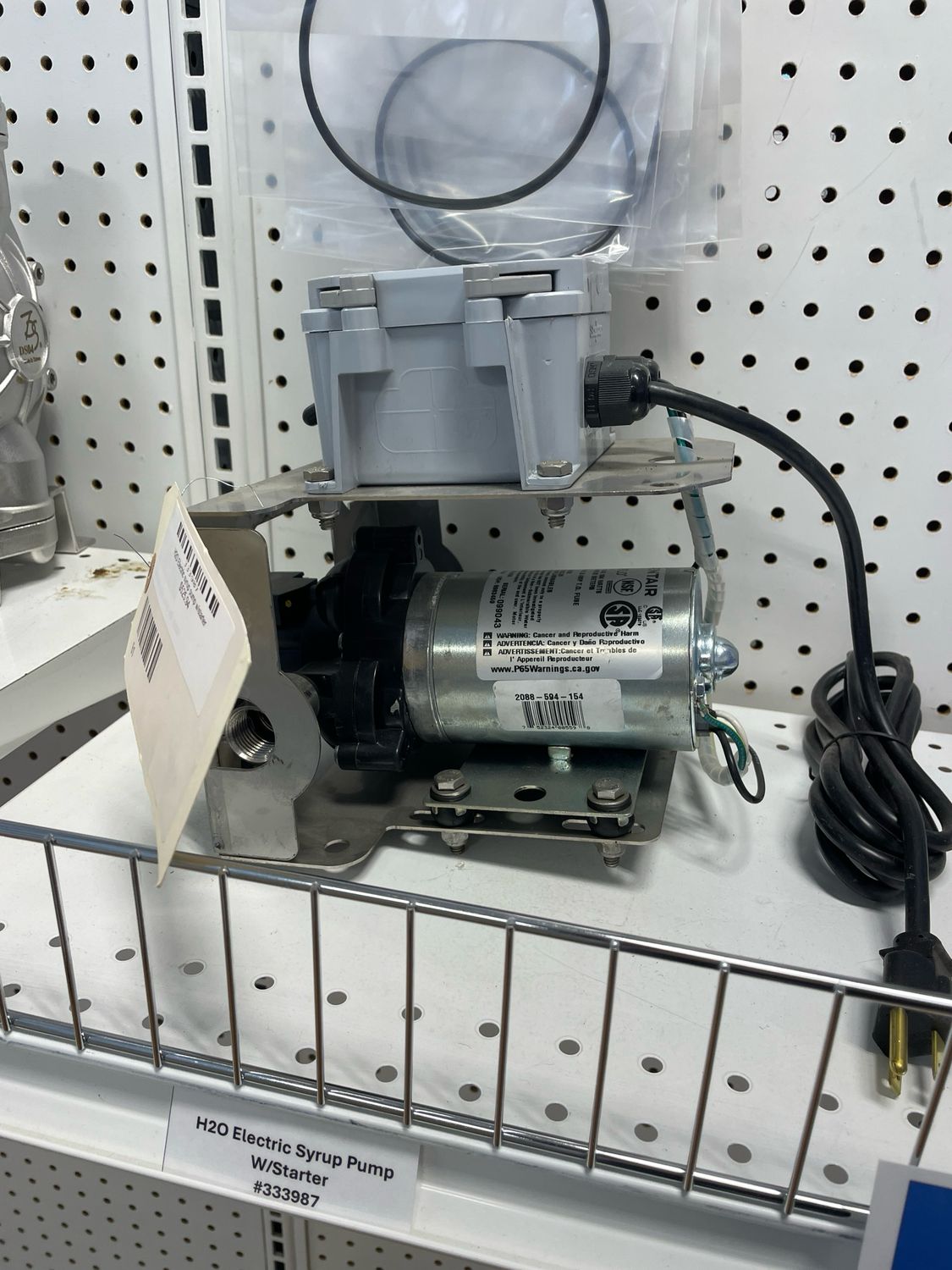 H2O Electric syrup pump w/starter