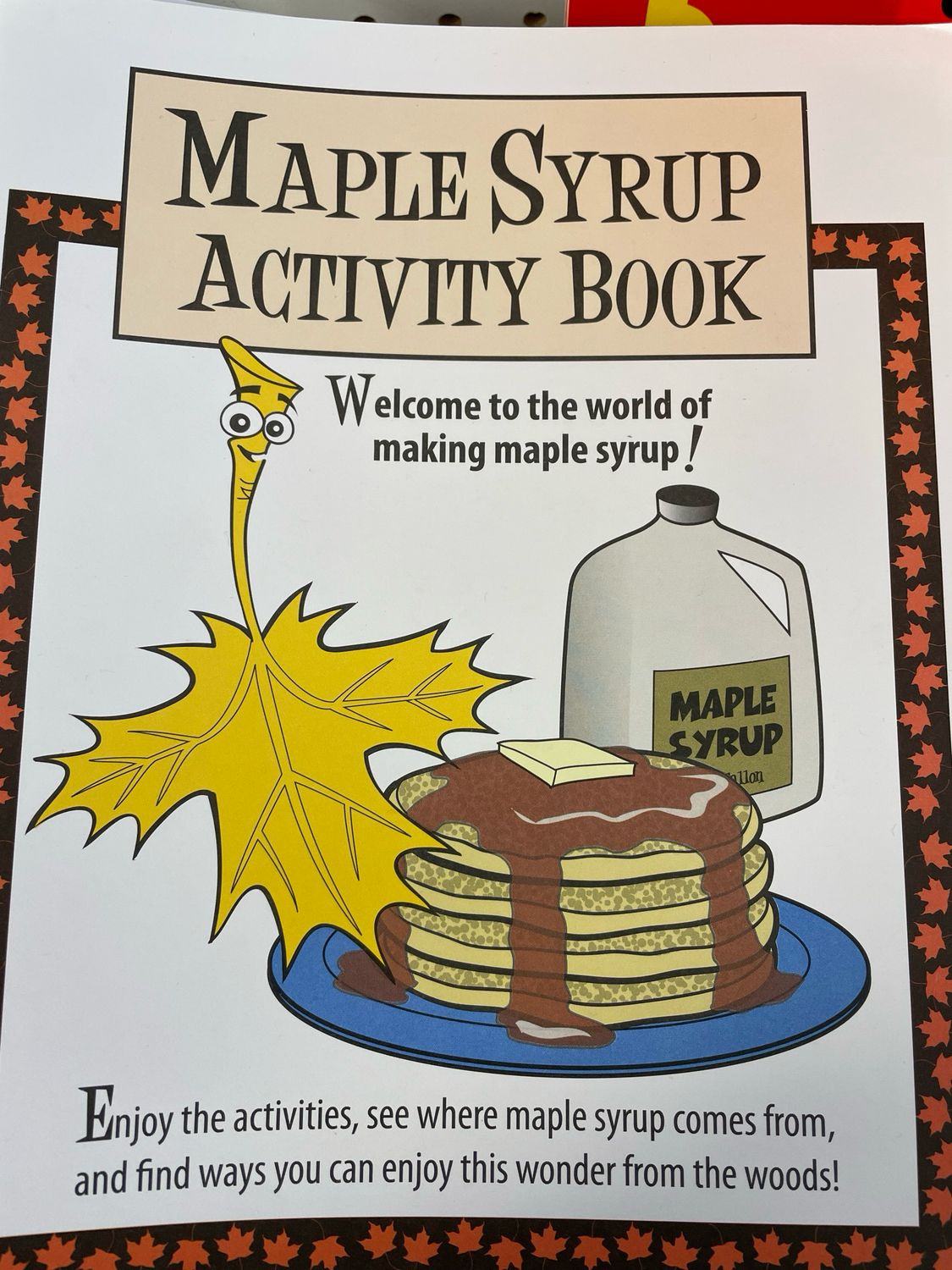Maple Syrup Activity Book