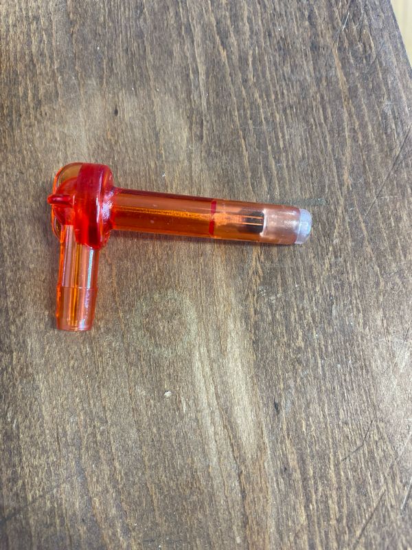Leader 5/16 Red Check Valve Spout