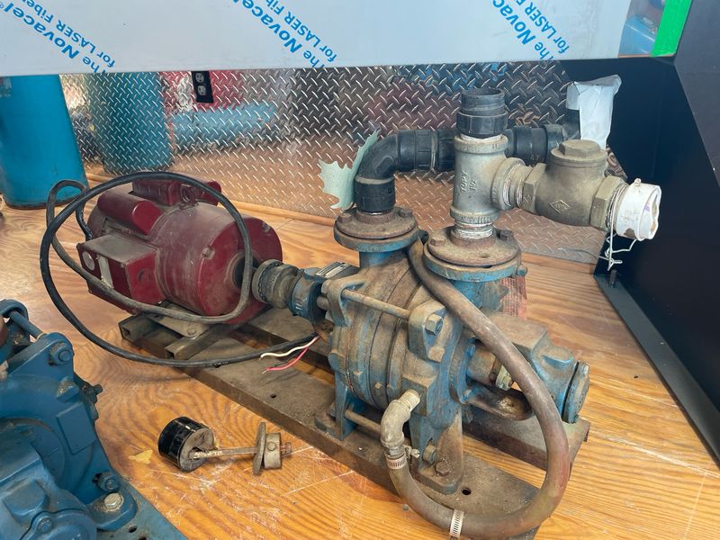 Used Sihi 3hp water cooled w/ 5hp motor