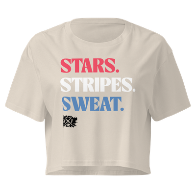 Stars. Stripes. Sweat. - Women's Crop Tee
