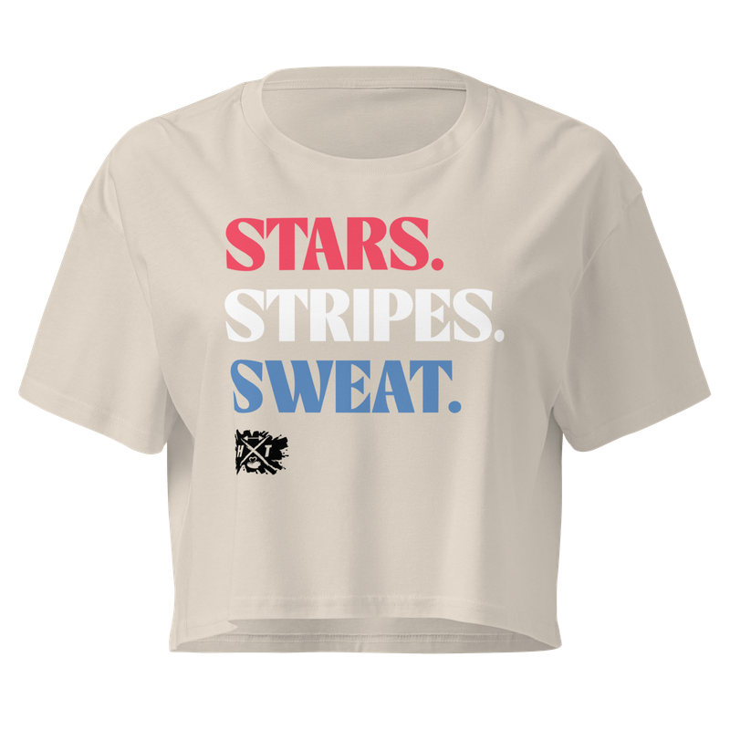 Stars. Stripes. Sweat. - Women's Crop Tee