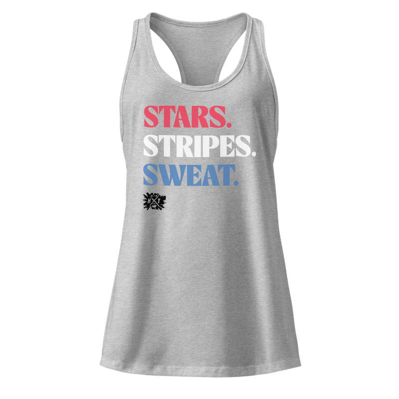 Stars. Stripes. Sweart. - Women's Ideal Racerback Fitted Tank