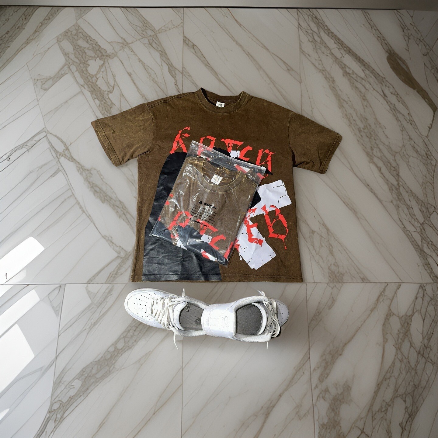 Vintage Brown Koted Tee
