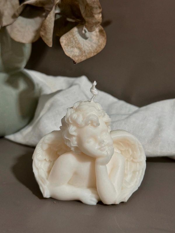 Velas artesanales decorativas - Ángel