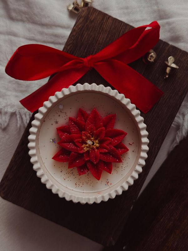 Velas de Navidad - Flor de Pascua