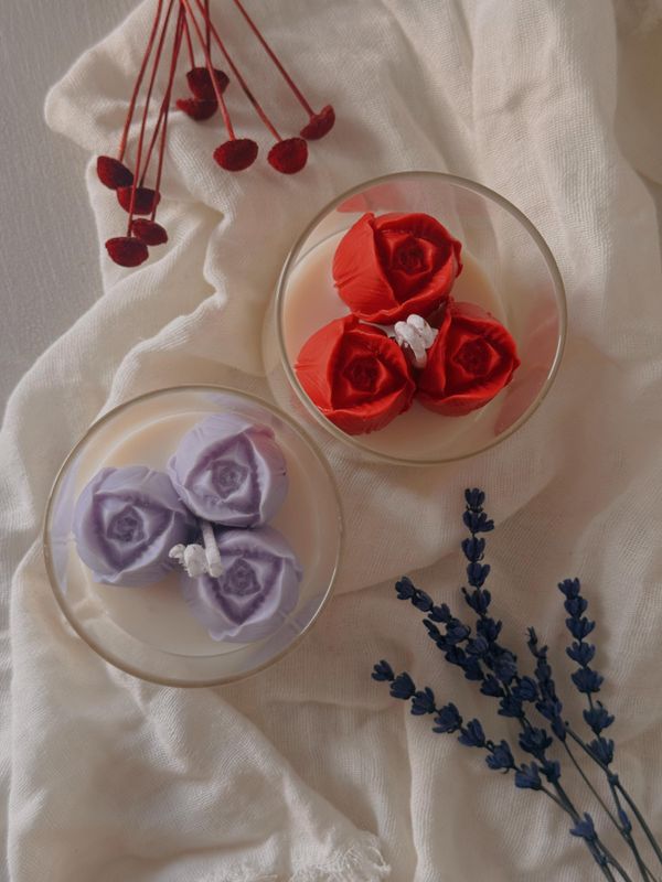 Velas artesanales aromáticas - Jardín de Cristal