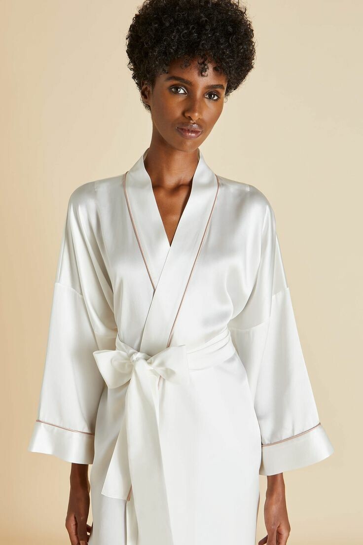 White Silk Robe