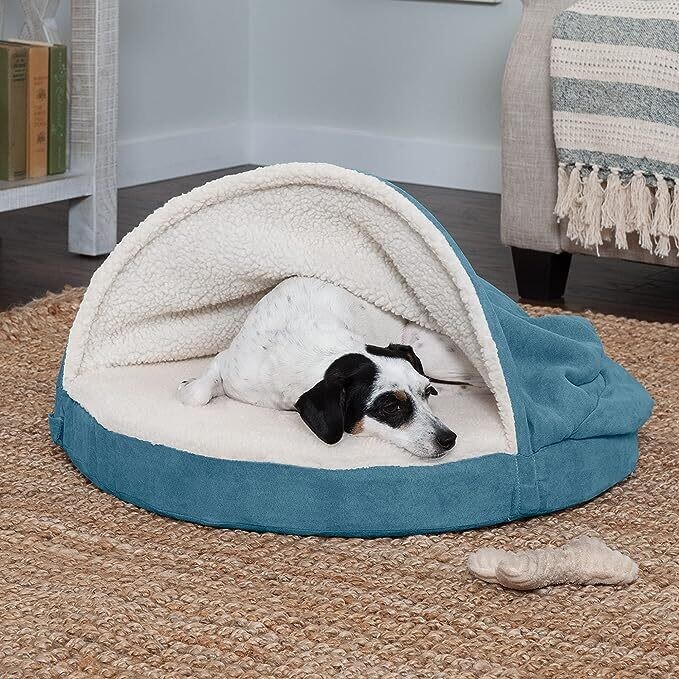 Cozy Sherpa and Suede Pet Bed