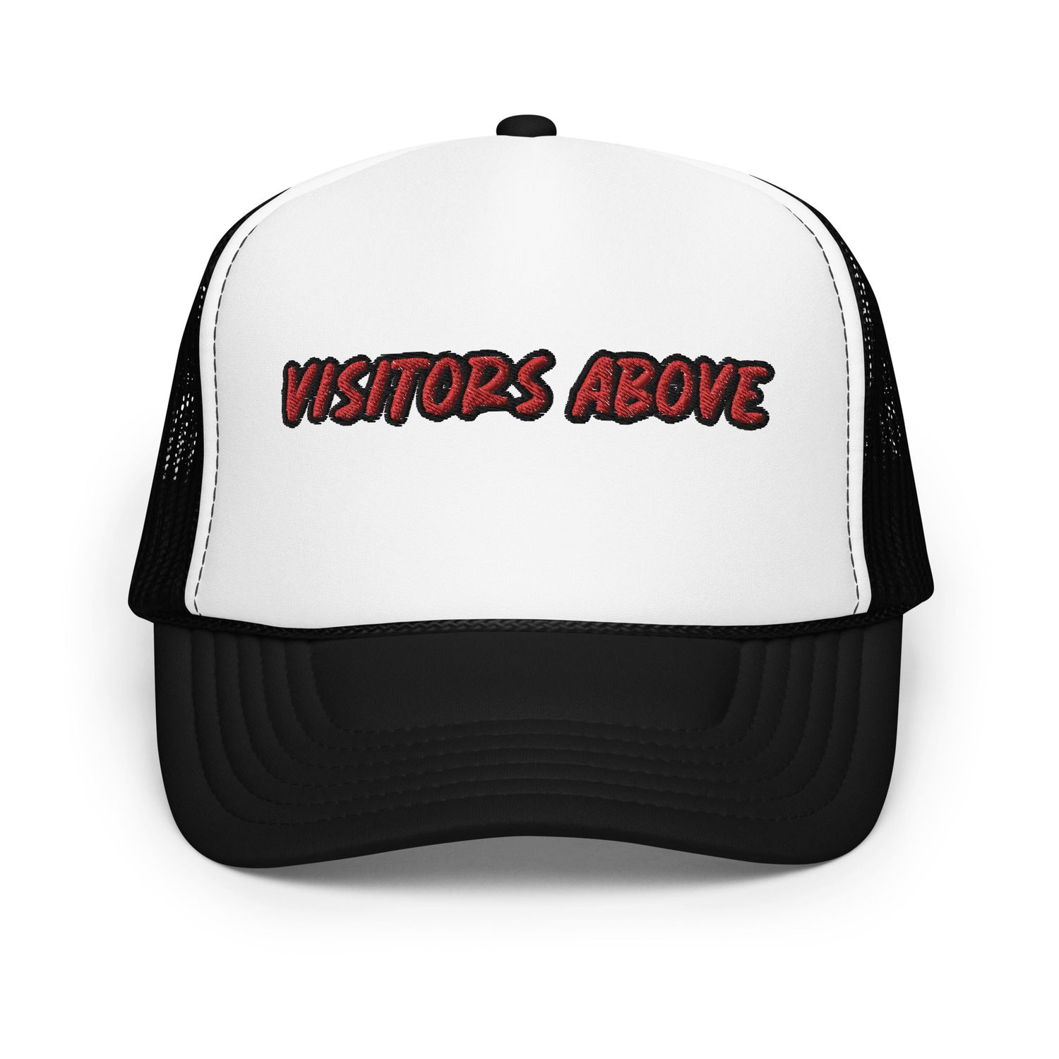 Visitors Above B&amp;W Foam Trucker Hat