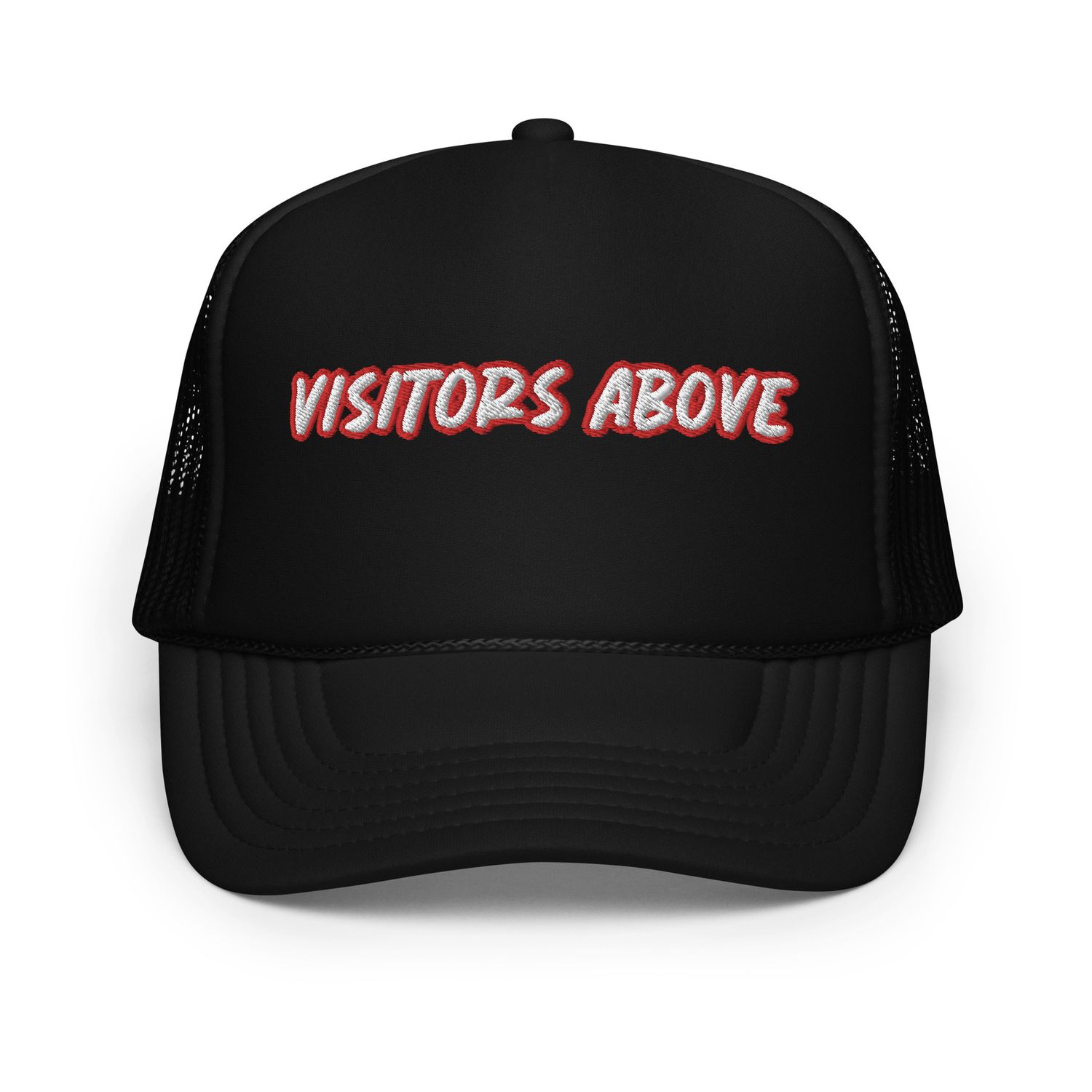Visitors Above Black Foam Trucker Hat