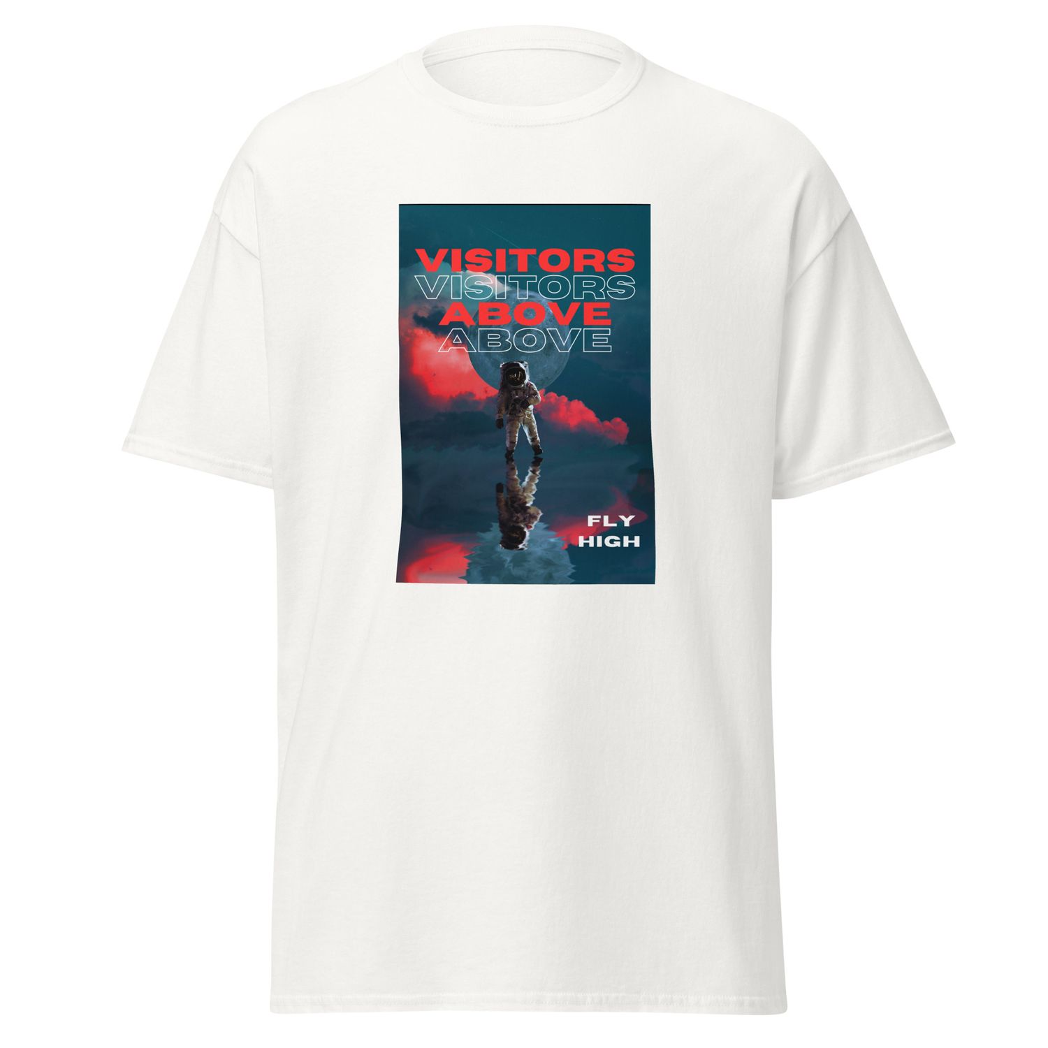 Astronaut Voyage unisex classic white tee