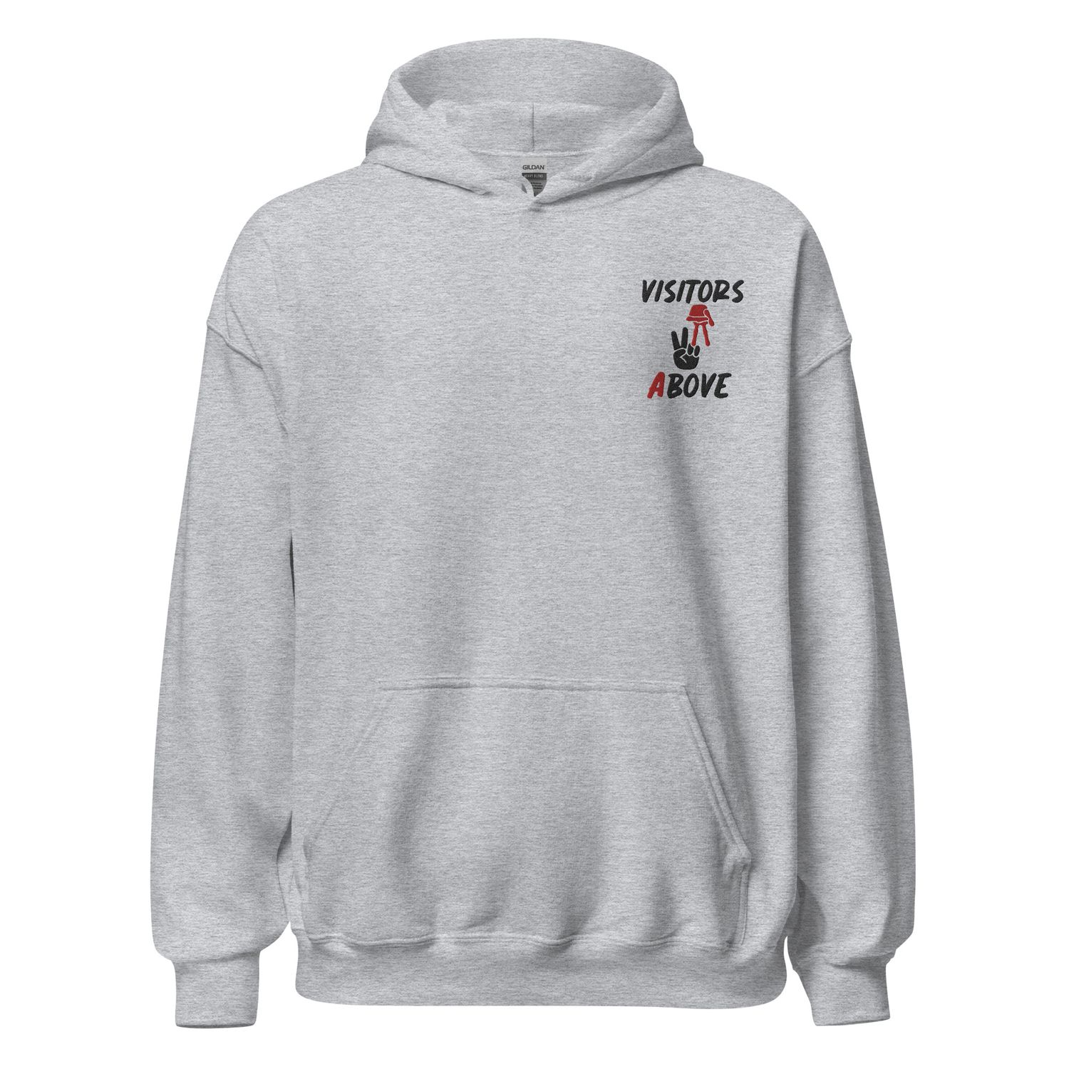 Visitors Above Voyage Dark Logo Unisex Hoodie 