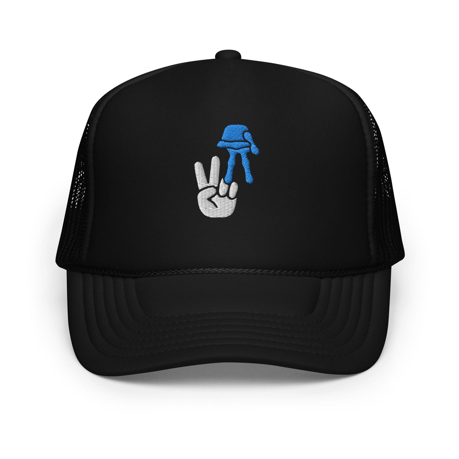 VA Voyage Blue Bright Logo Foam Trucker Hat