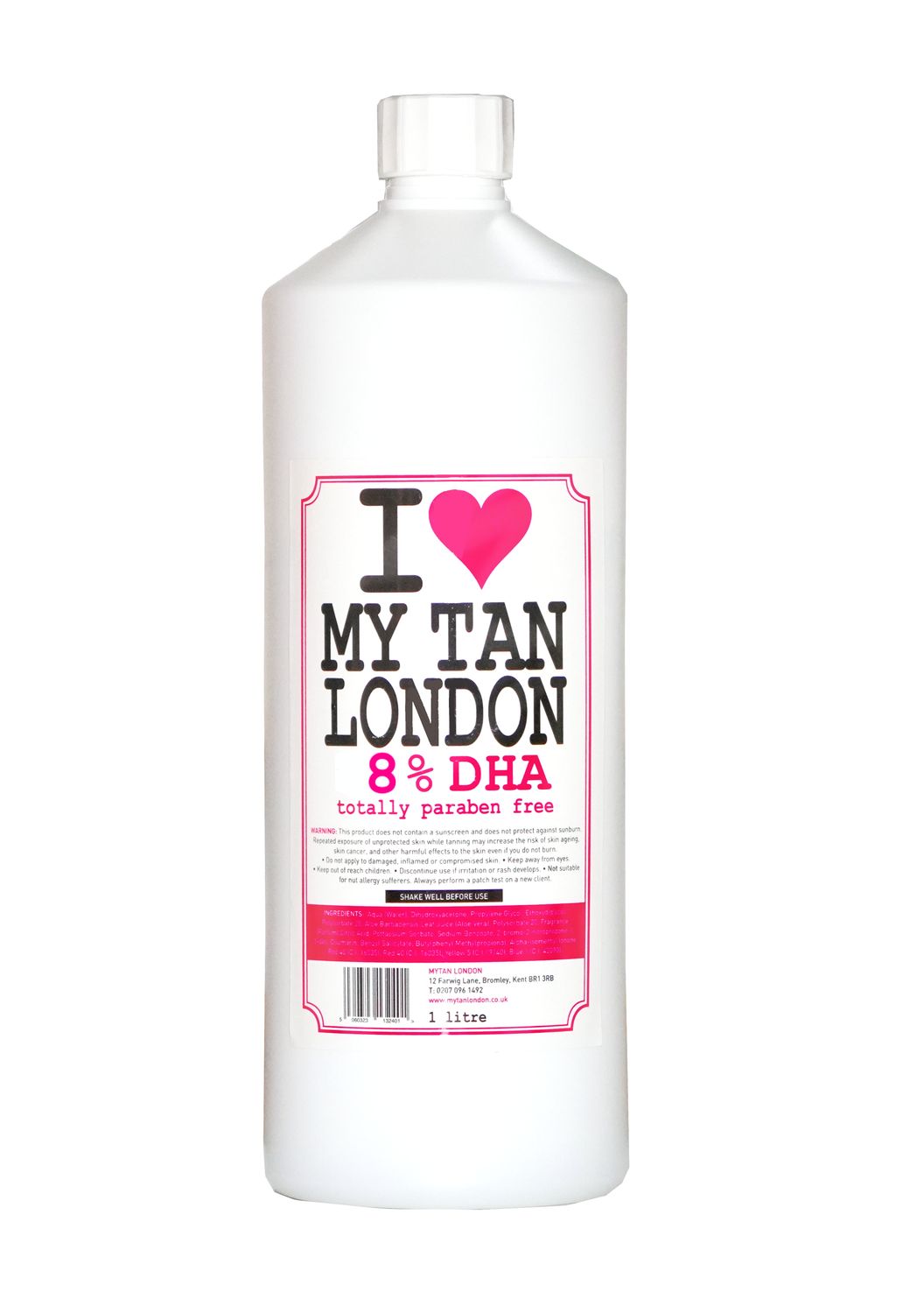 1 Litre Tropical Coconut Spray Tan Solution in 8% (Light)