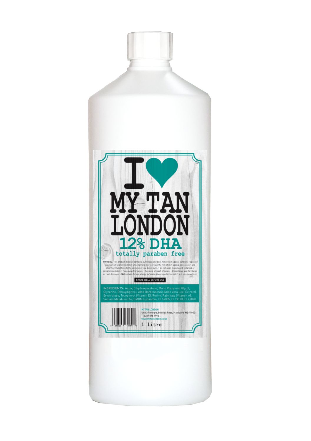 1 Litre Unscented Spray Tan Solution in 12%