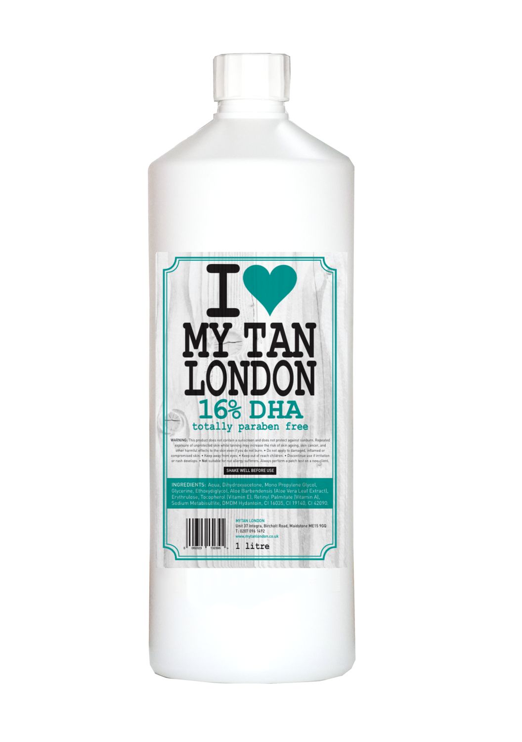 1 Litre Tropical Unscented Spray Tan Solution in 16%