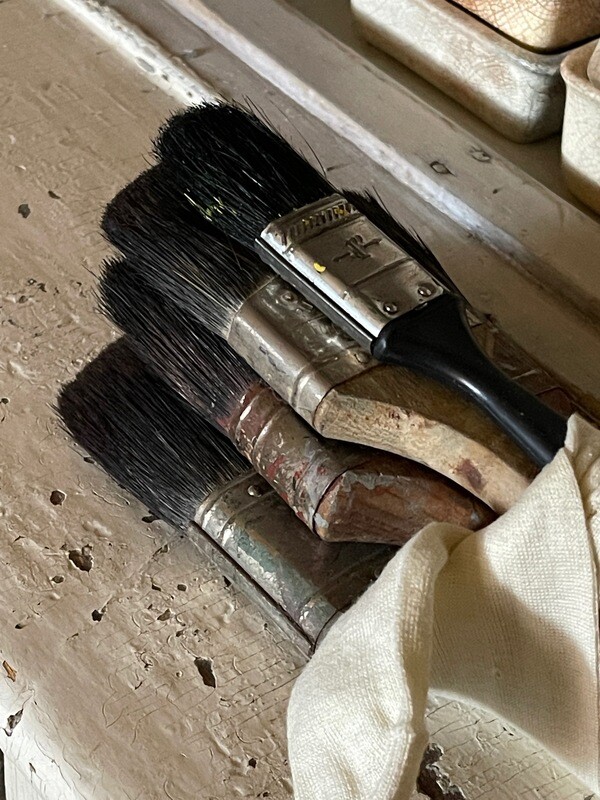 Group of Four Vintage Paint Brushes