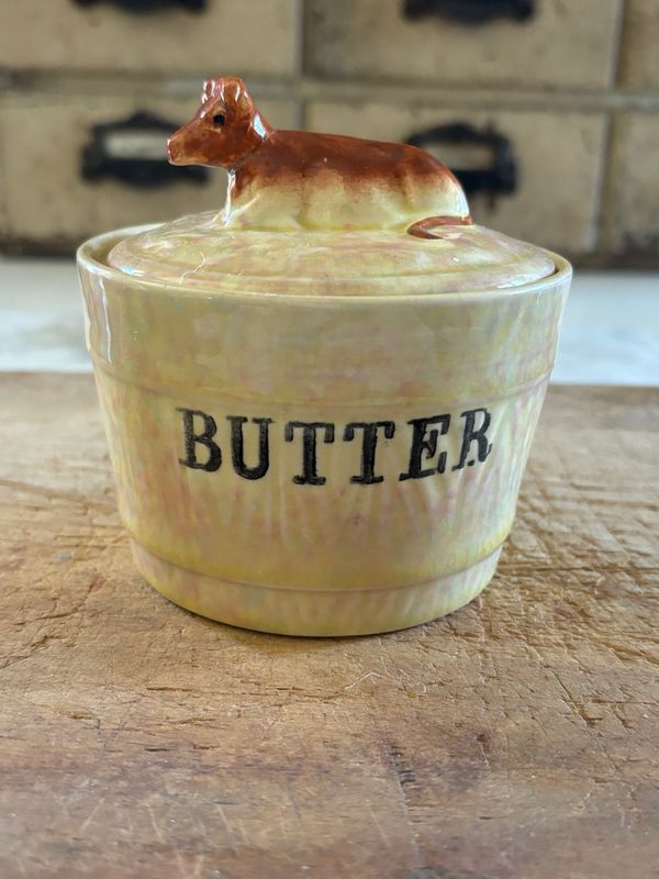 Reserved Antique English Butter Crock