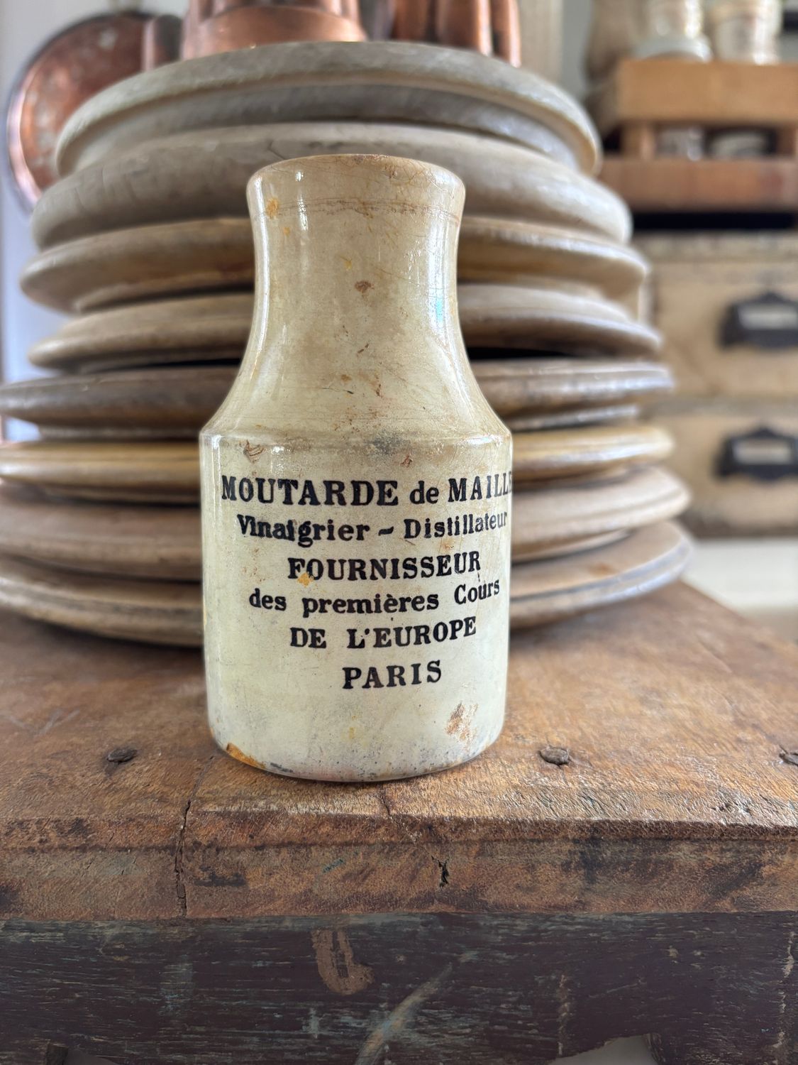 Antique Sarreguemines French Mustard
