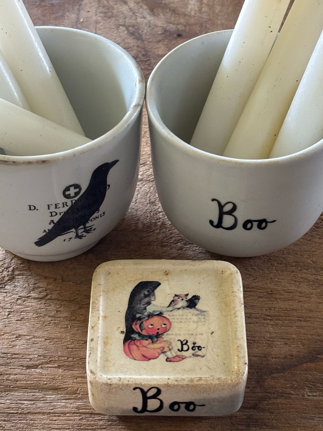 Reserved For Dee / Two Candles/Square Base