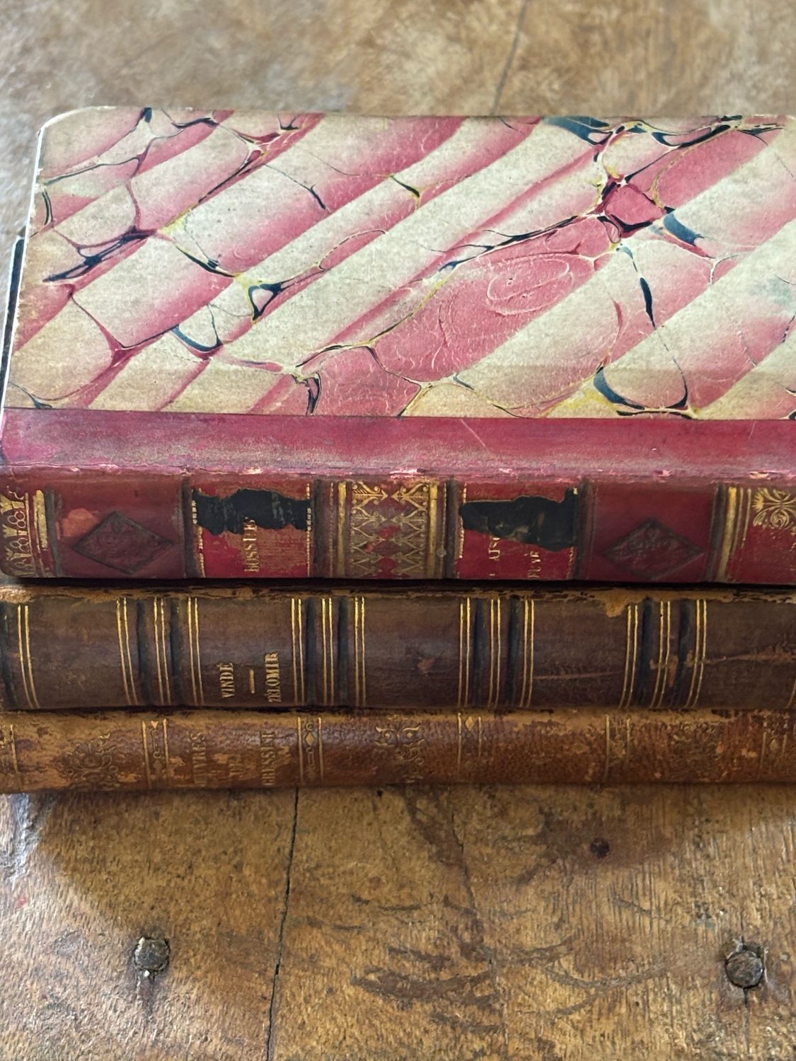 Resv’d  Three French books