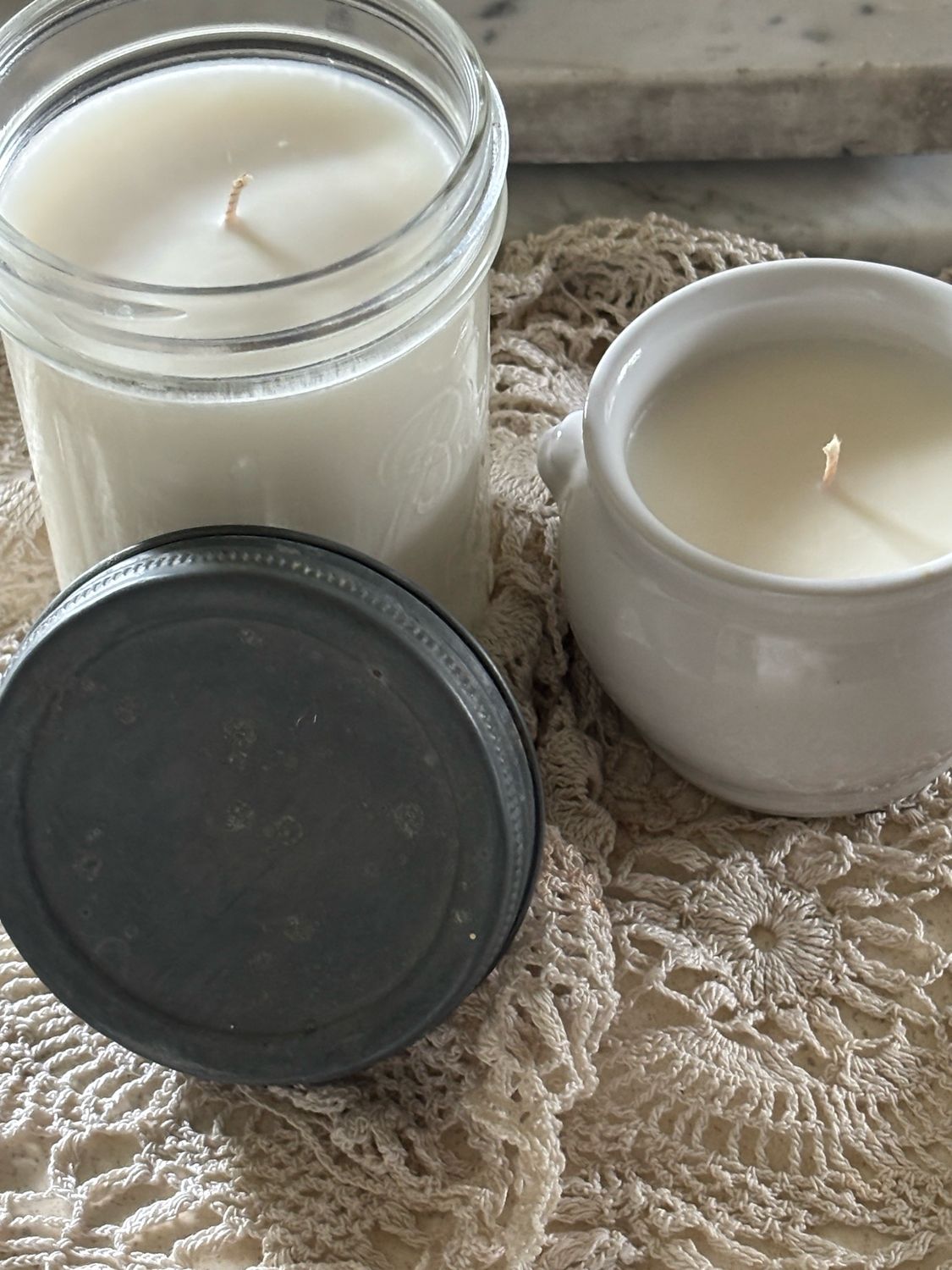 Resv’d, Jar, Lions Head Candle