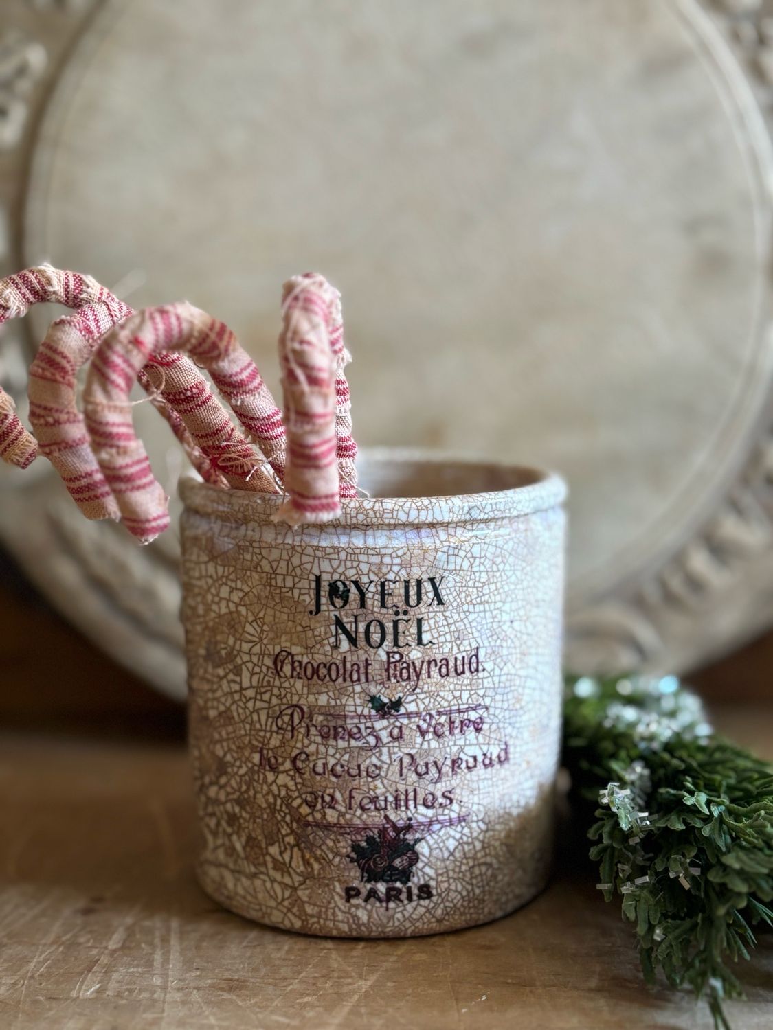 Yummy Stained Jam Pot +Candy Canes
