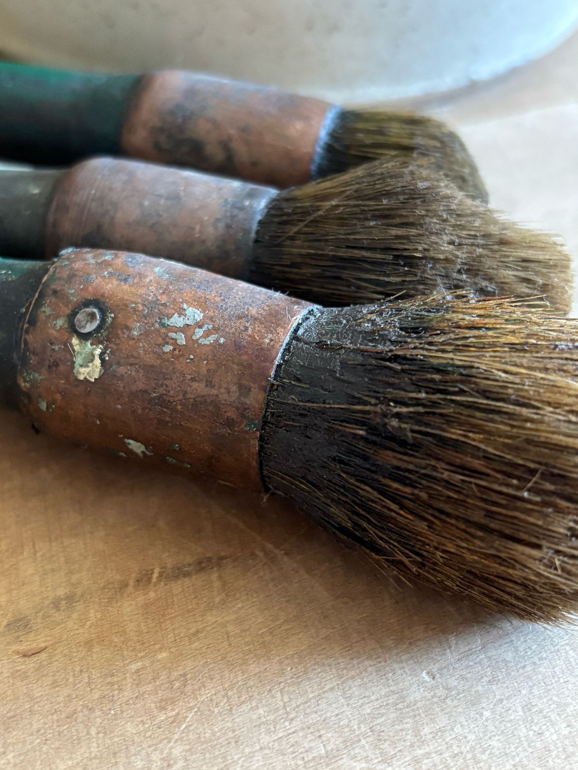 Set Of Three French Brushes