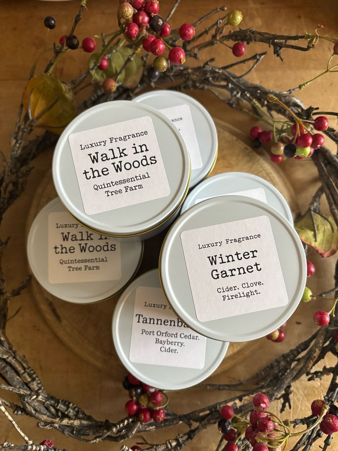 Six Lidded Tins/ Resvd For Emily