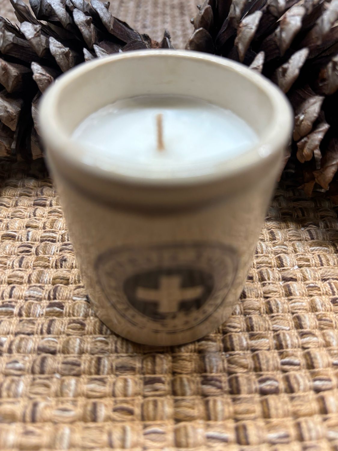 Resv’d For Kim, White Cross, Apothecary Tin