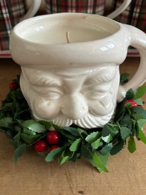 Vintage Santa Mug/Walk In The Woods