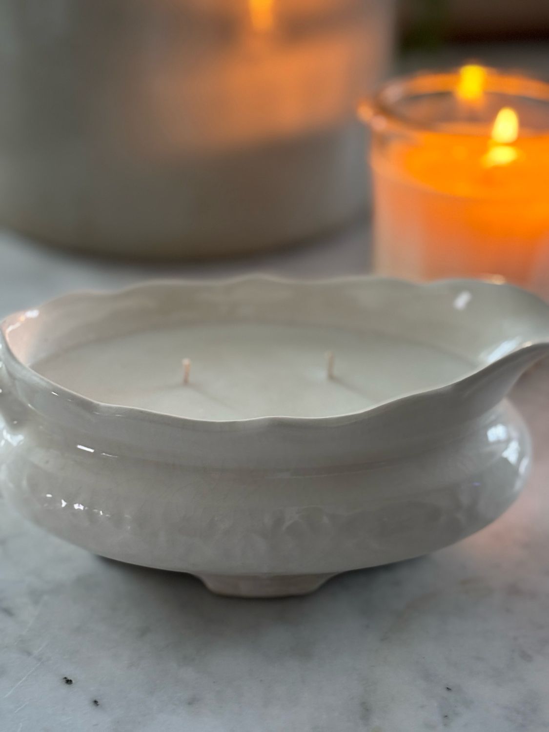 Resv’d For Kim White Gravy Boat