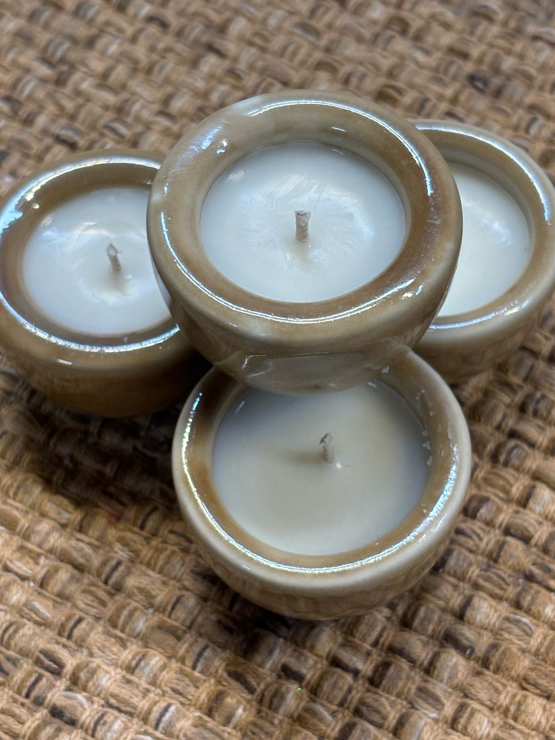 Four Escargot Pots /Fleur Noir