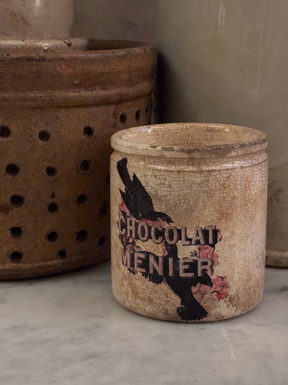 Chocolate Pot With Birds