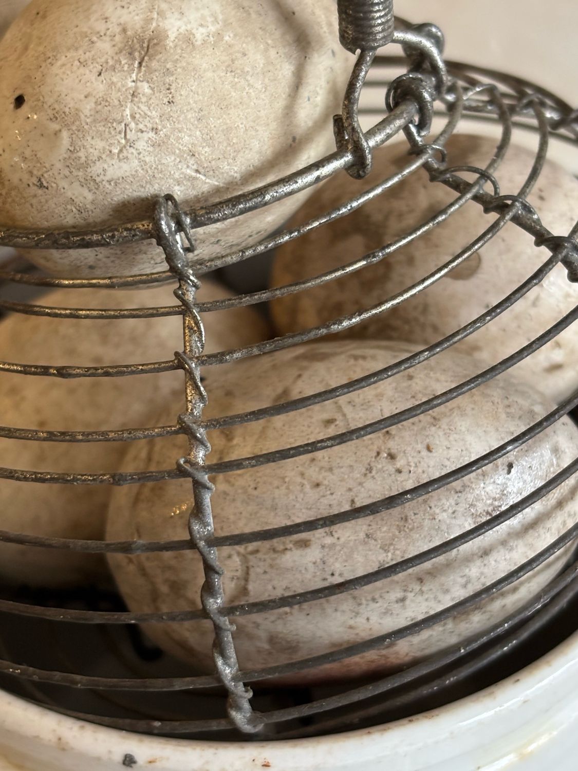 Reserved For Trish/For Broody Eggs /vintage Basket