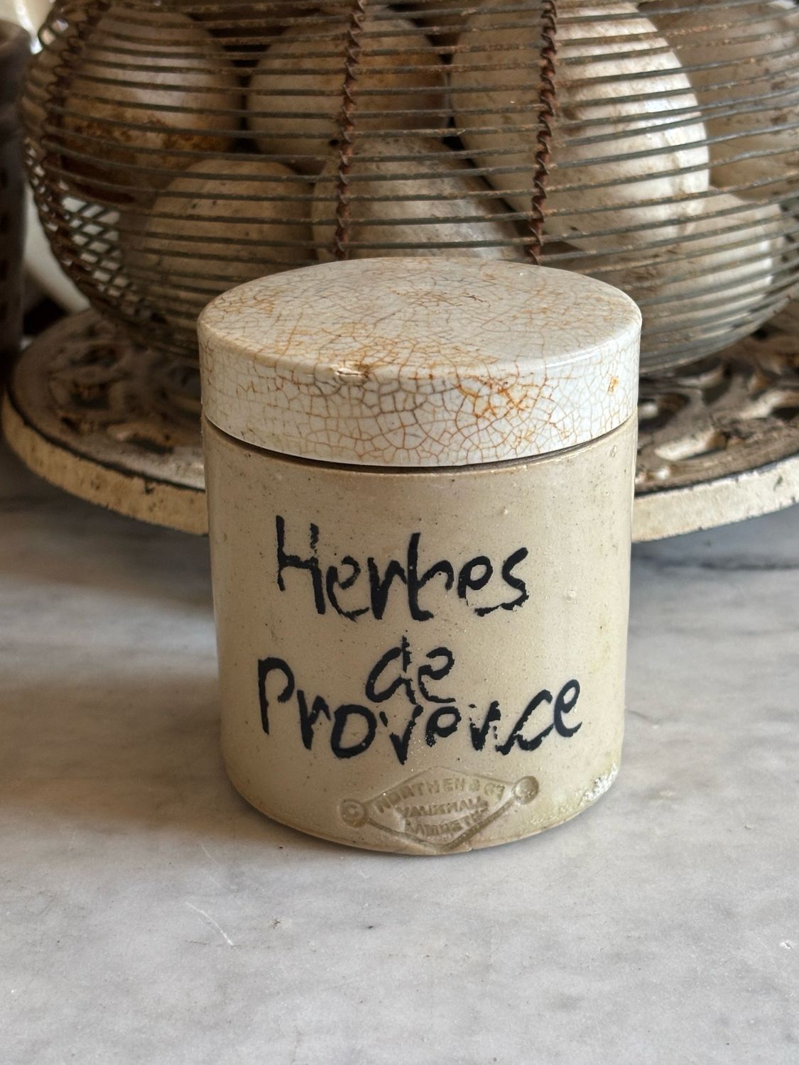 Antique Stained Chemist Pot