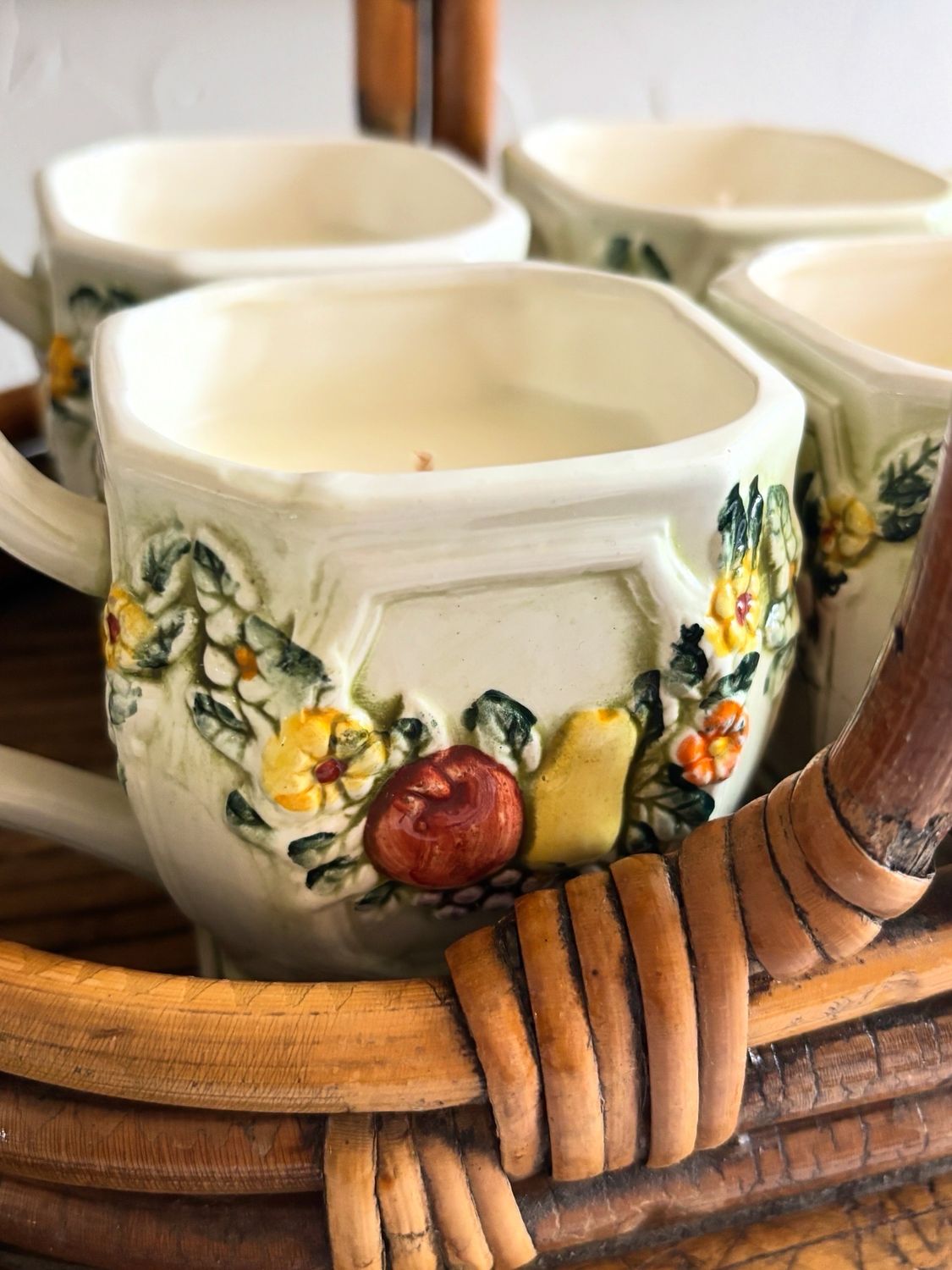 Gorgeous Lefton Coffee Cup /Herbarium