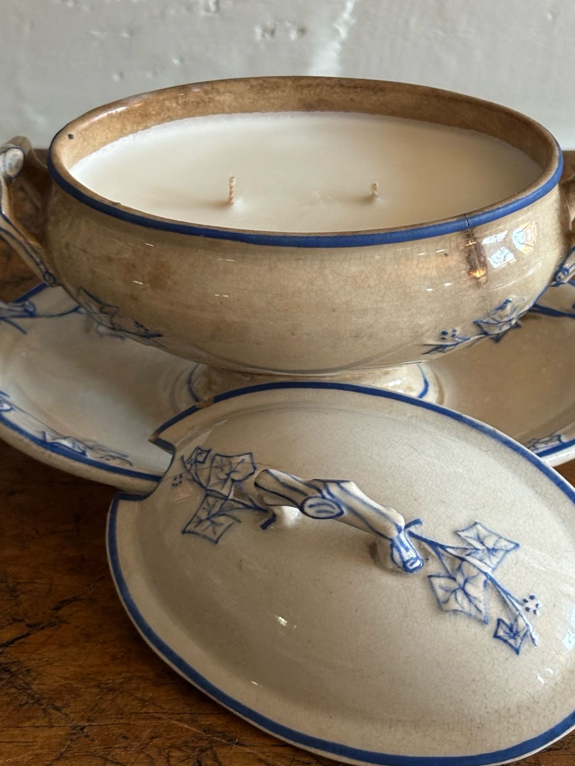 Resv’d For Heather/Stained Mini Tureen/Hotel