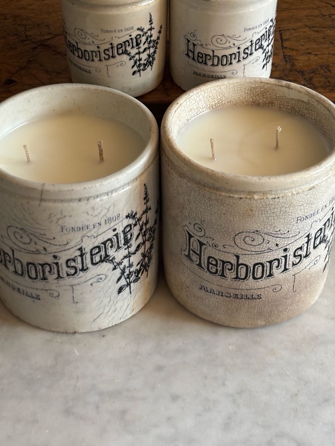 Resv’d For Gina/Stained Jam Pot/Apothecary