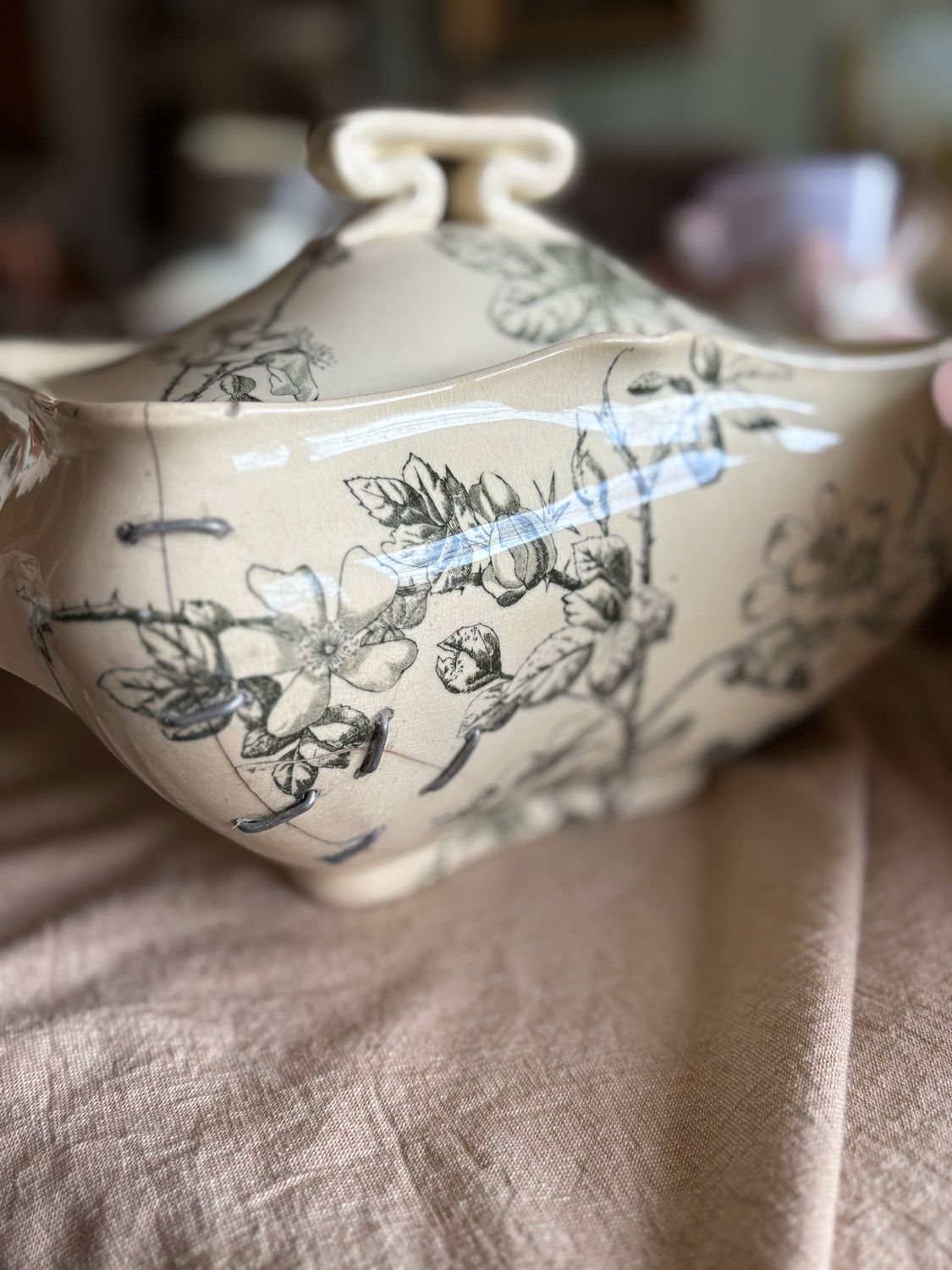 Resv’d For Amanda/Staple Repaired Tureen