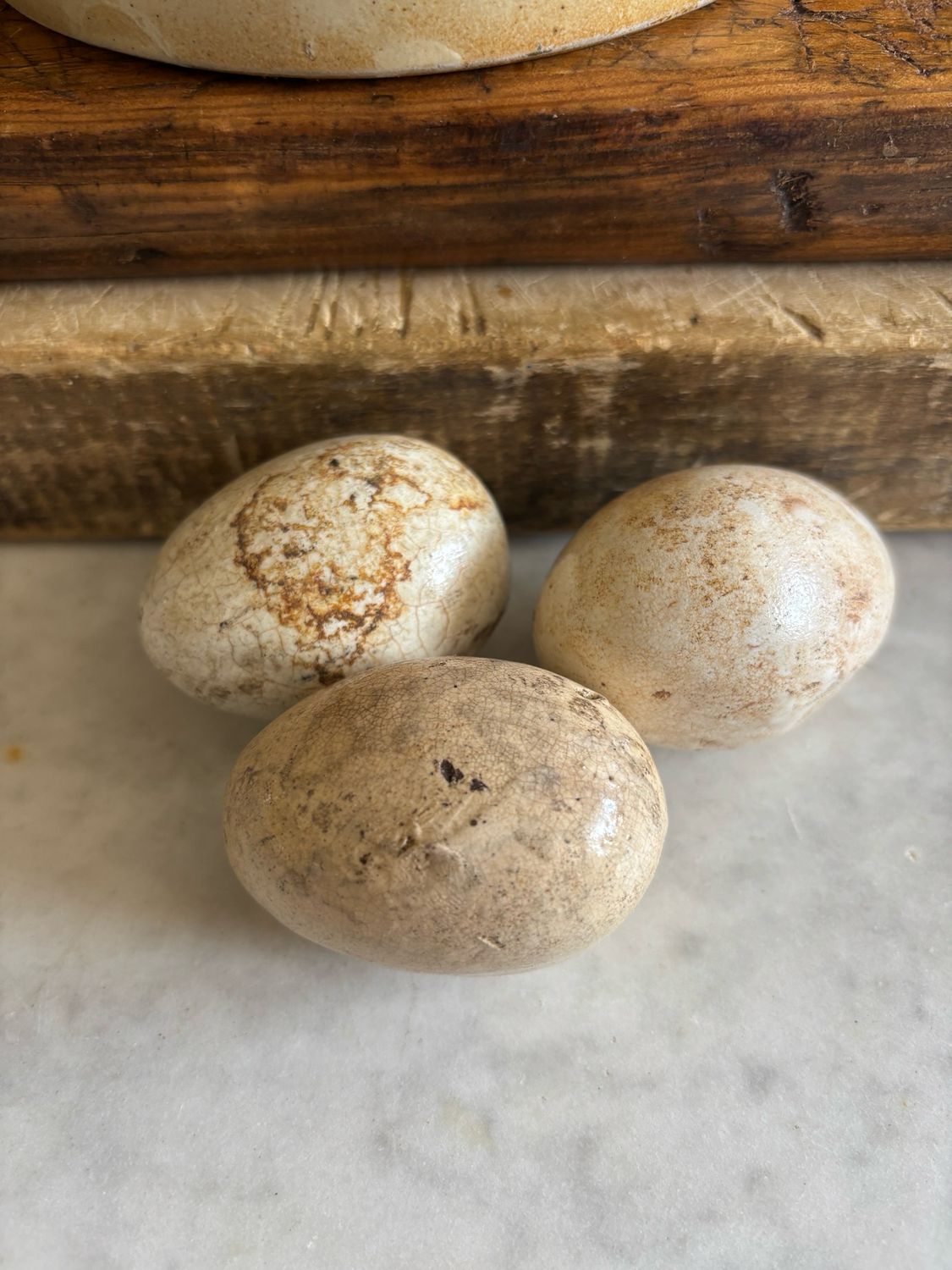 Resv’d For KM/Three Broody Eggs