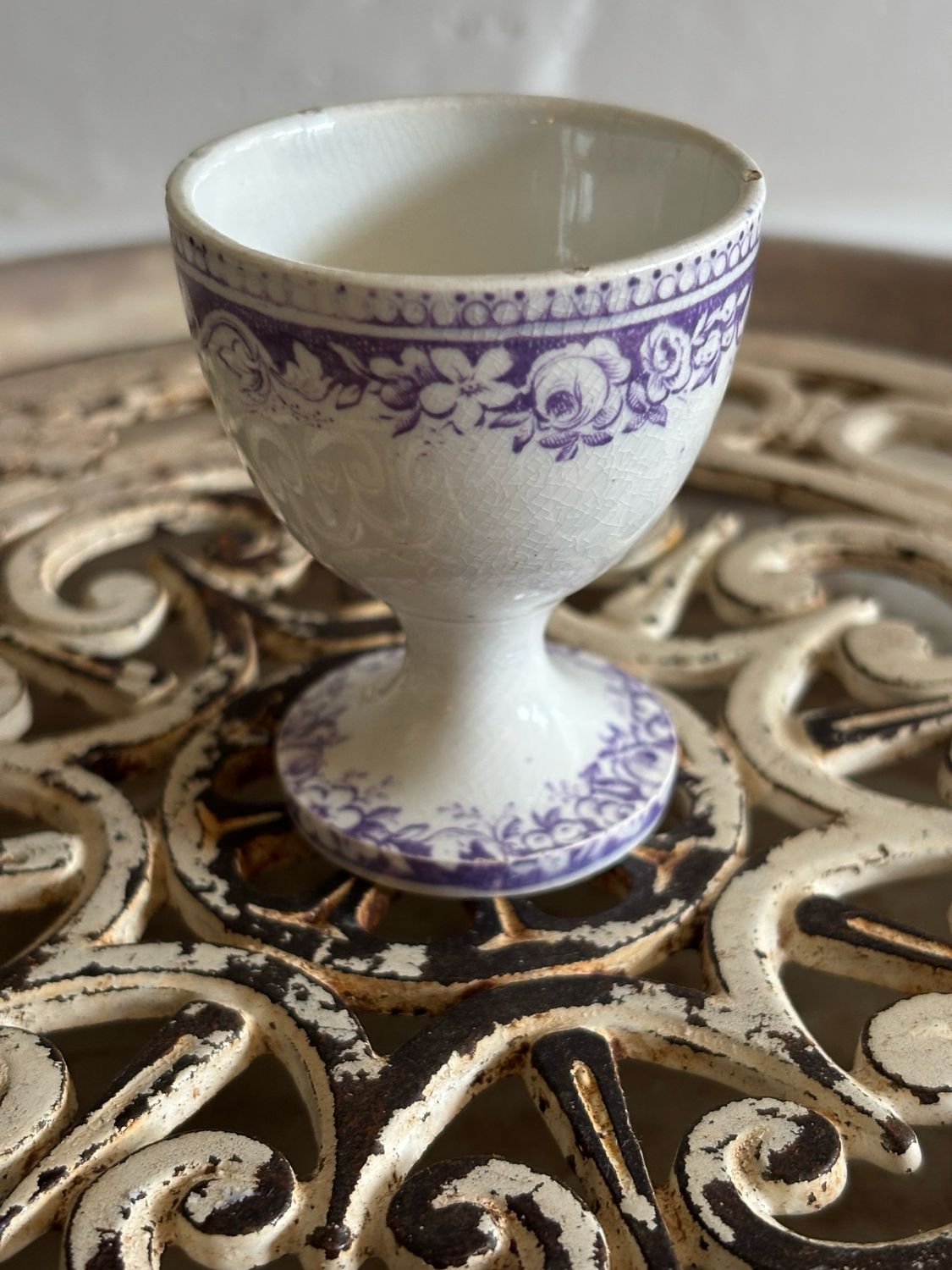 Resv’d For Vintage Rose/egg Cup